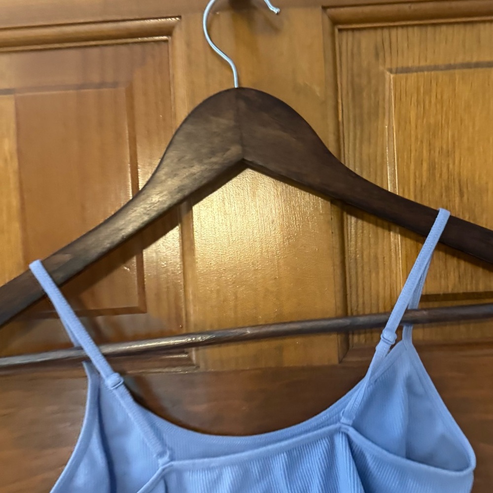 Wild Fable Ribbed Camisole Cropped Tank Womens Sz Small Purple/Blue Fitted Layer - Picture 5 of 5